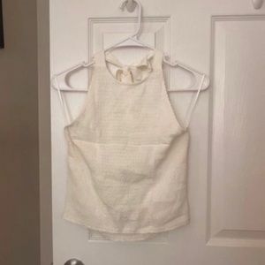⭐️NWT Express white halter crop